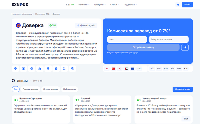 Платежный агент Доверка