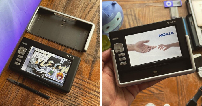 Эта модель совмещает в себе функции мобильного телефона и планшета. Настоящий прорыв для тех лет.