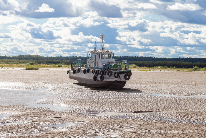 Река Мезень. Отлив