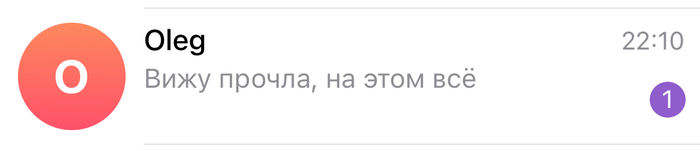 Последнее сообщение