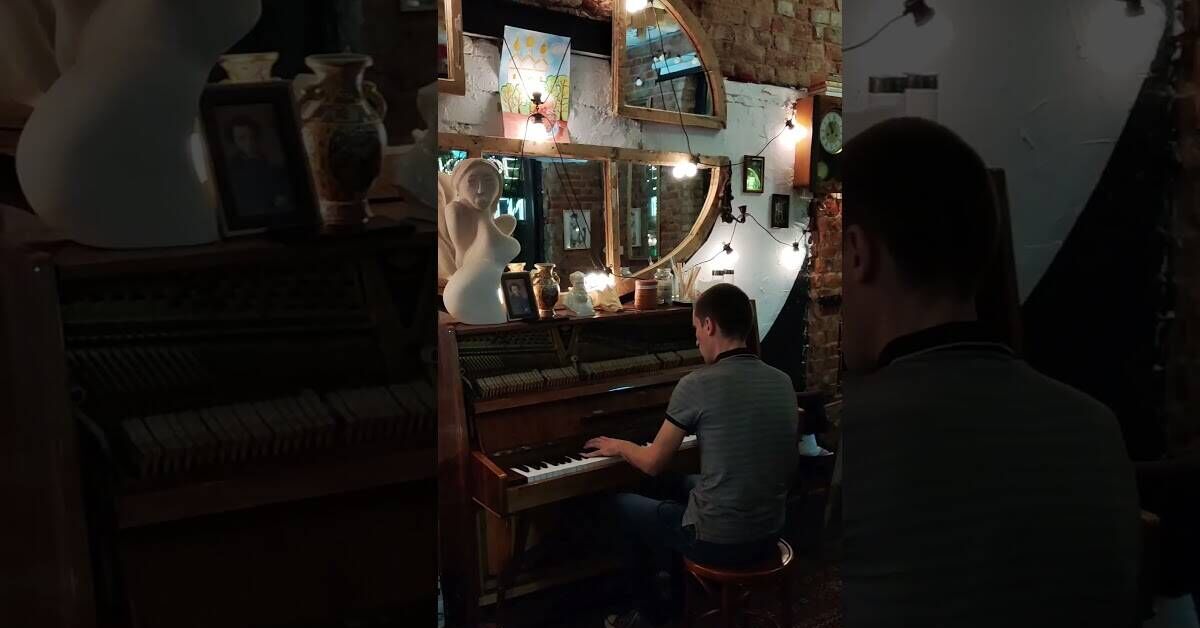 My concert at the art cafe. Video compilation - My, Music, Piano, Linkin park, Cover, Acoustic concert, Instrumental music, Composer, Video, Youtube