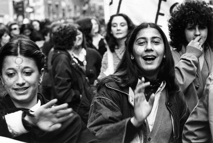 Женский марш протеста в Риме, против патриархального насилия. Фото Калле Хесслефорс. 1 января 1980 года.