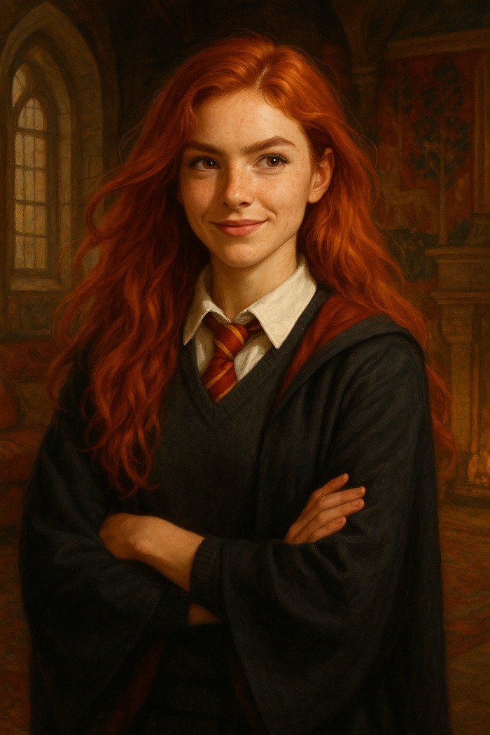 Повзрослевшая Джинни Уизли