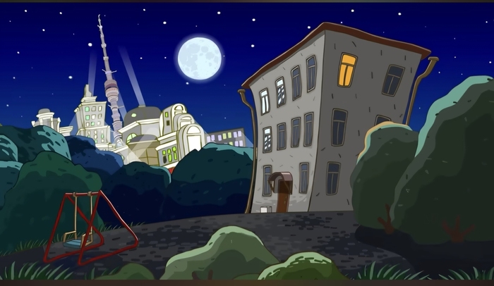 3 серия- раскрыт адрес квартиры Лосяша, он теперь москвич (цитата), работает учёным