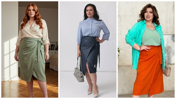 5 трендовых юбок на осень 2025 для женщин PlusSaze, чтобы вытянуть фигуру, скрыть недостатки и подчеркнуть достоинства