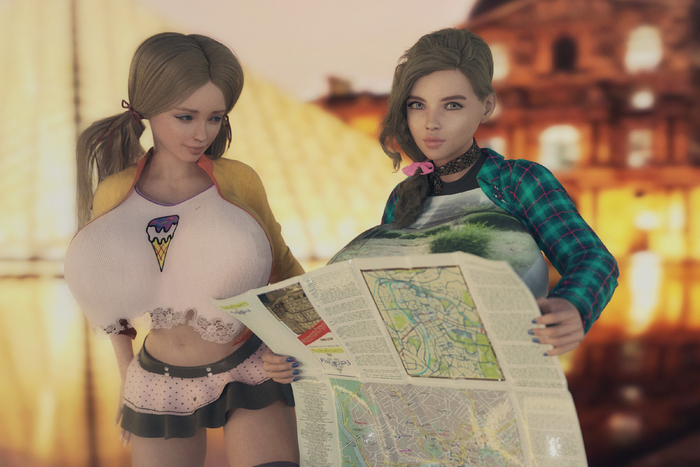Алёна и Варвара заблудились в париже