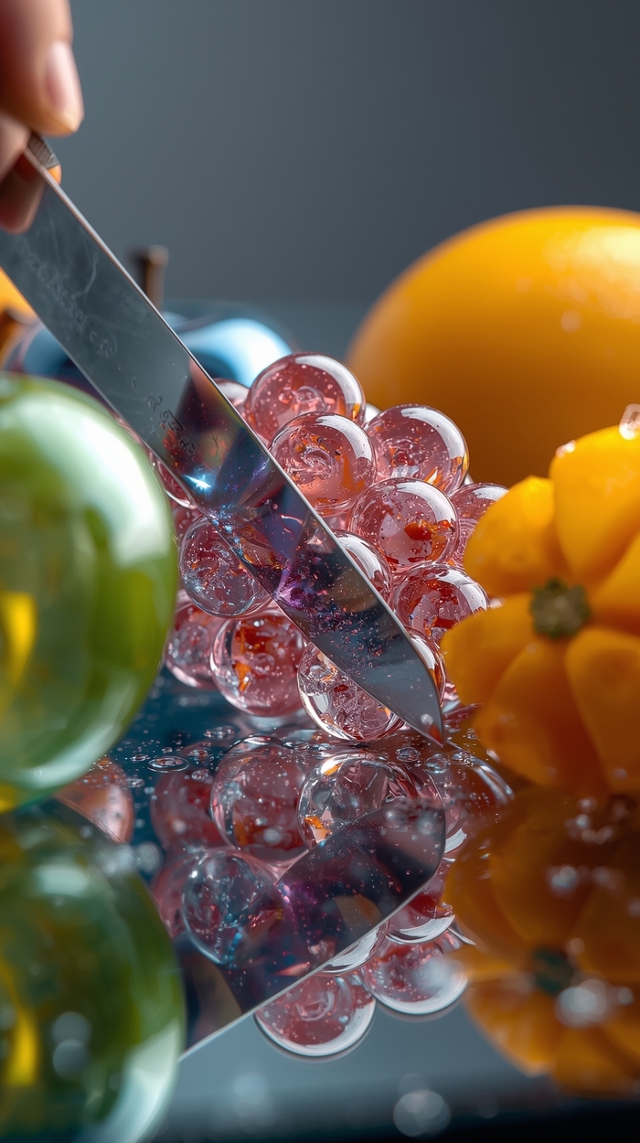 Стеклянные фрукты (в нейросети)