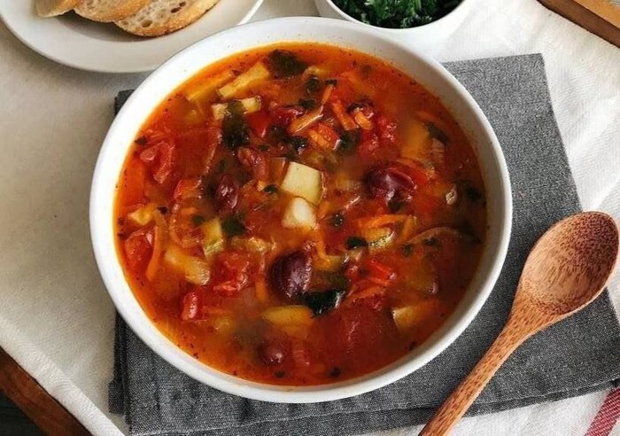 ОВОЩНОЙ СУП С ФАСОЛЬЮ