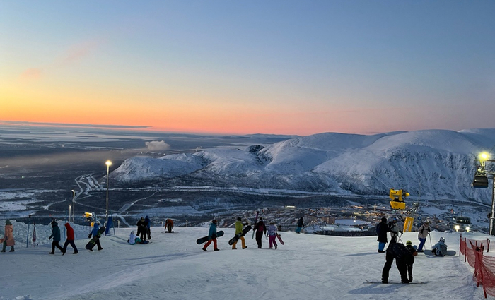 Северный склон на закате