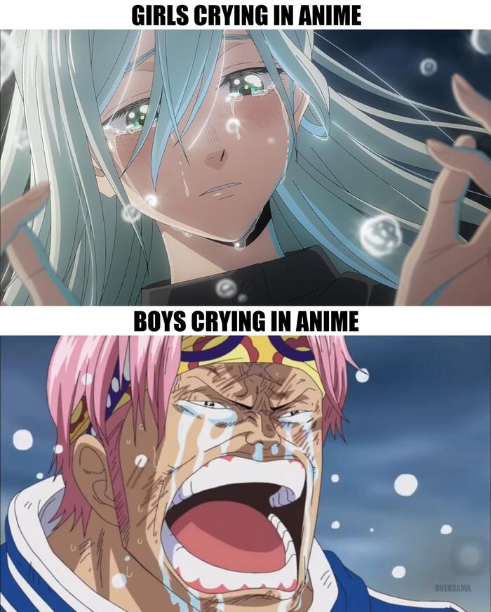 Парни плачущие в аниме