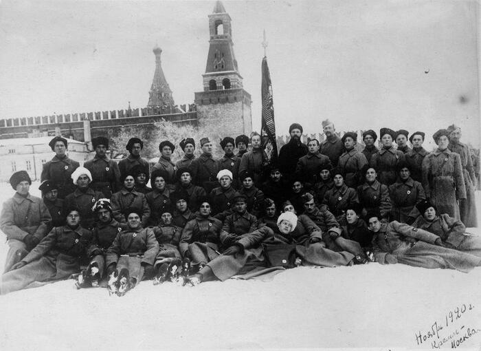 Кремлёвские курсанты. Фото 1920 года