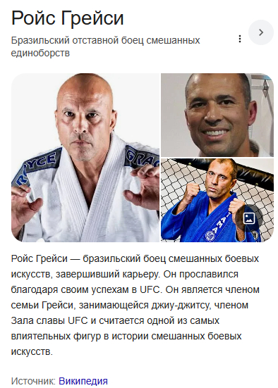 Ройс Грейси - бразильский отставной боец смешанных единоборств