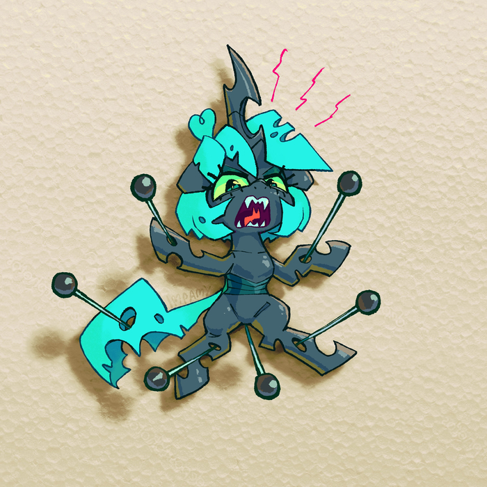 Пришпилили