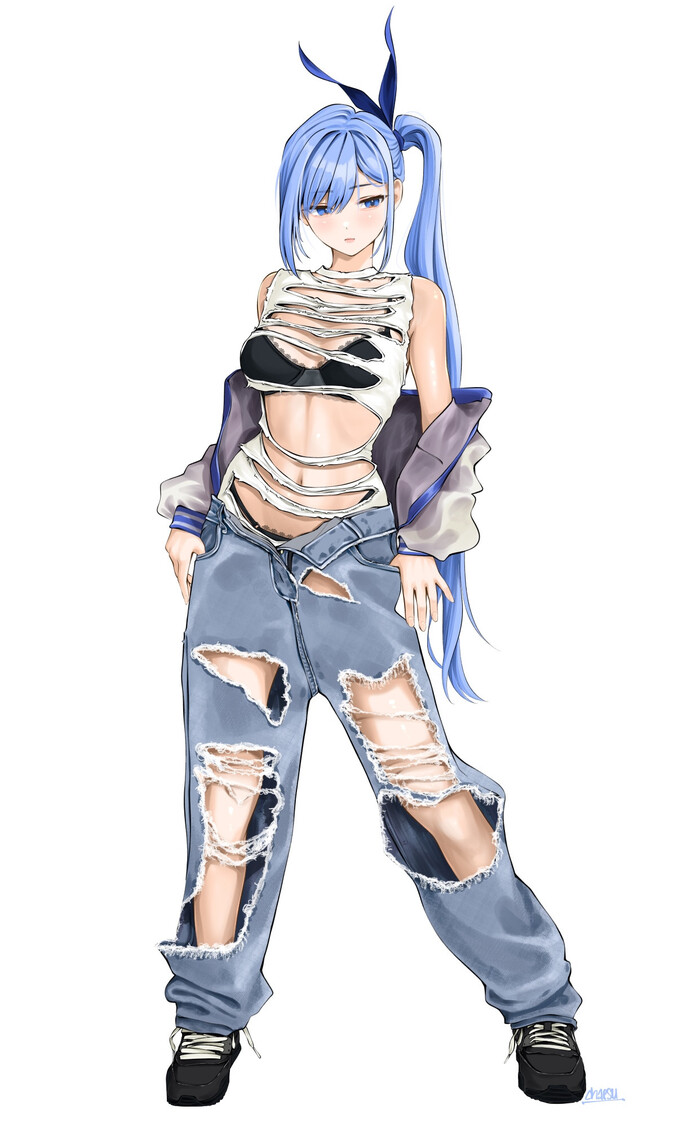 Рваные штаны