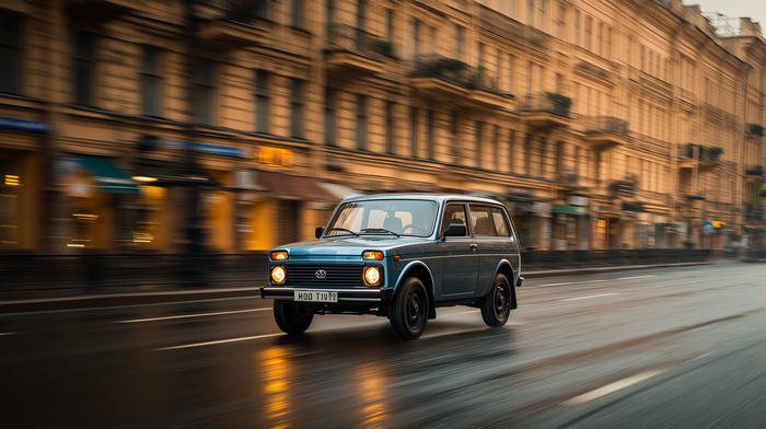 "Нива" на улицах СПб