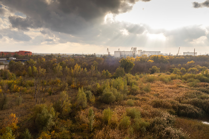 Тут виден Собор Рождества Пресвятой Богородицы. Который находится на территории центрального городского рынка:
