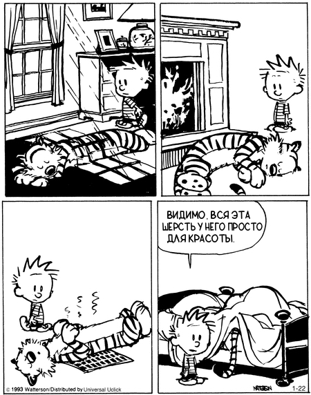 Кельвин и Хоббс. Холодало