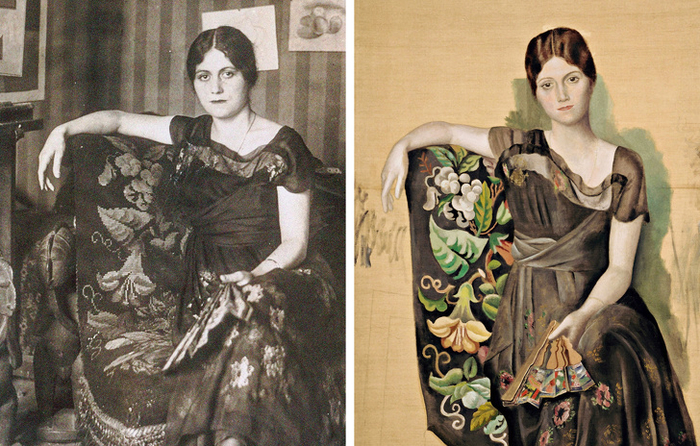 Ольга Хохлова, Пабло Пикассо 1917 г Монруж