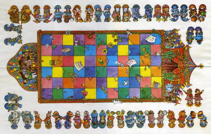 Игровое поле с фишками