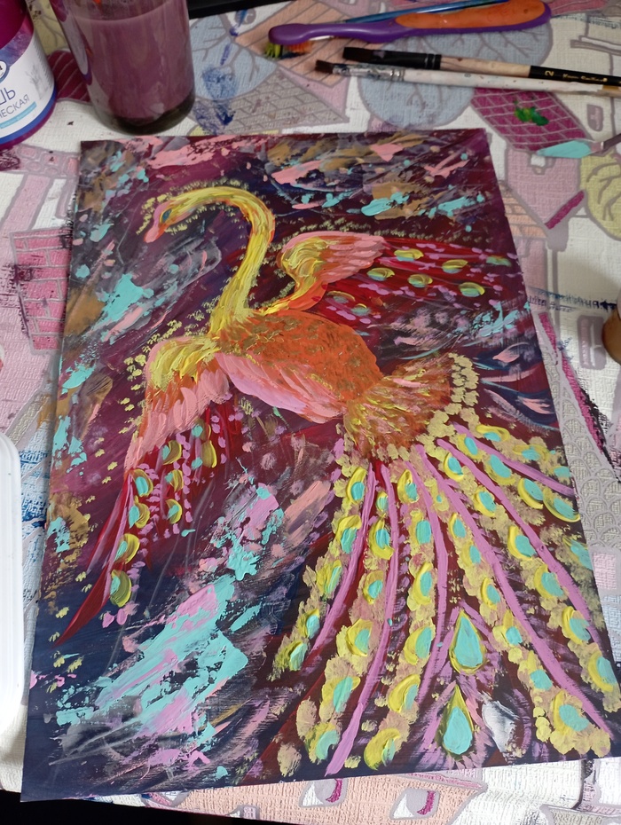 хочется иногда поделиться, и вот такая птичка получилась.