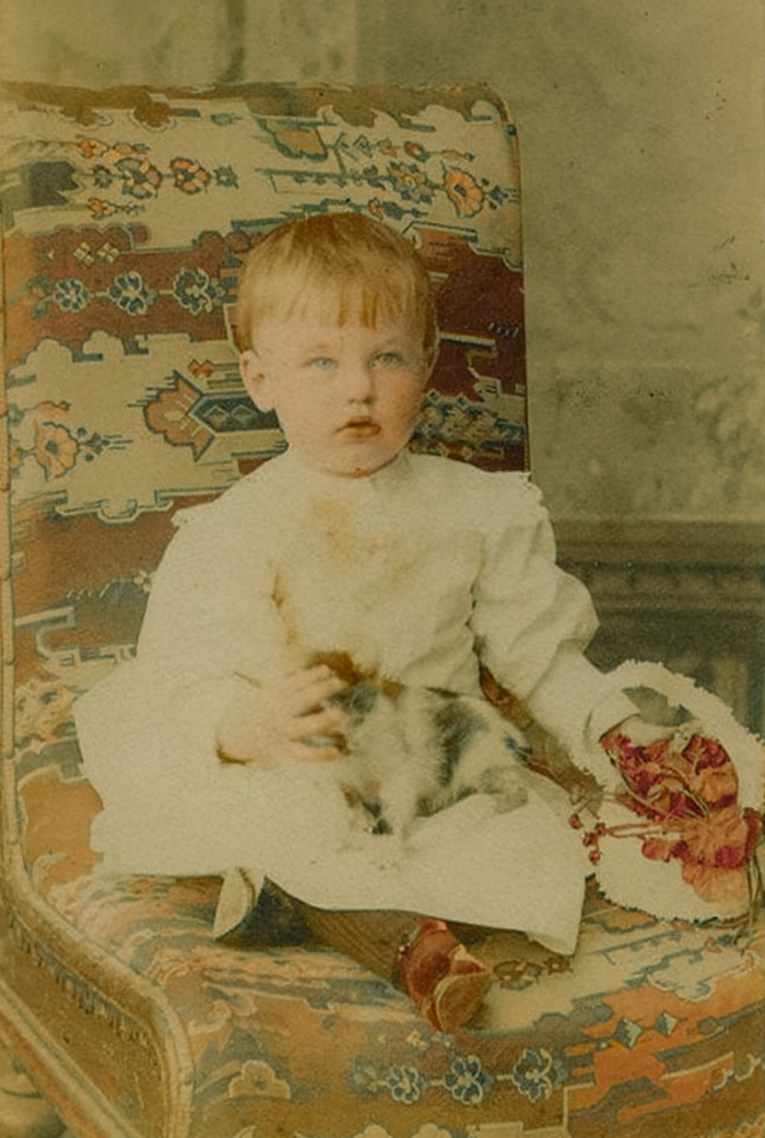 Портрет девочки с котёнком, 1890-е, Муром