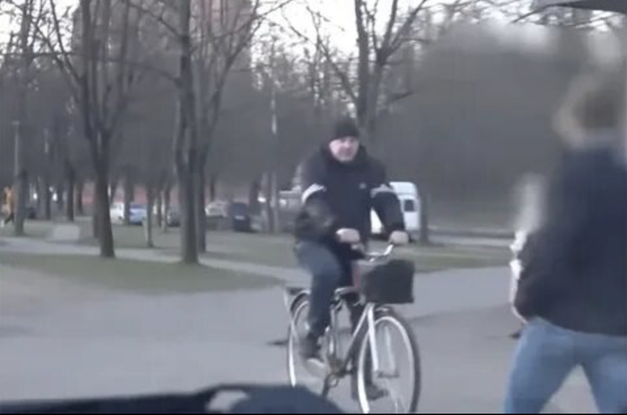 Кадр задержания маньяка