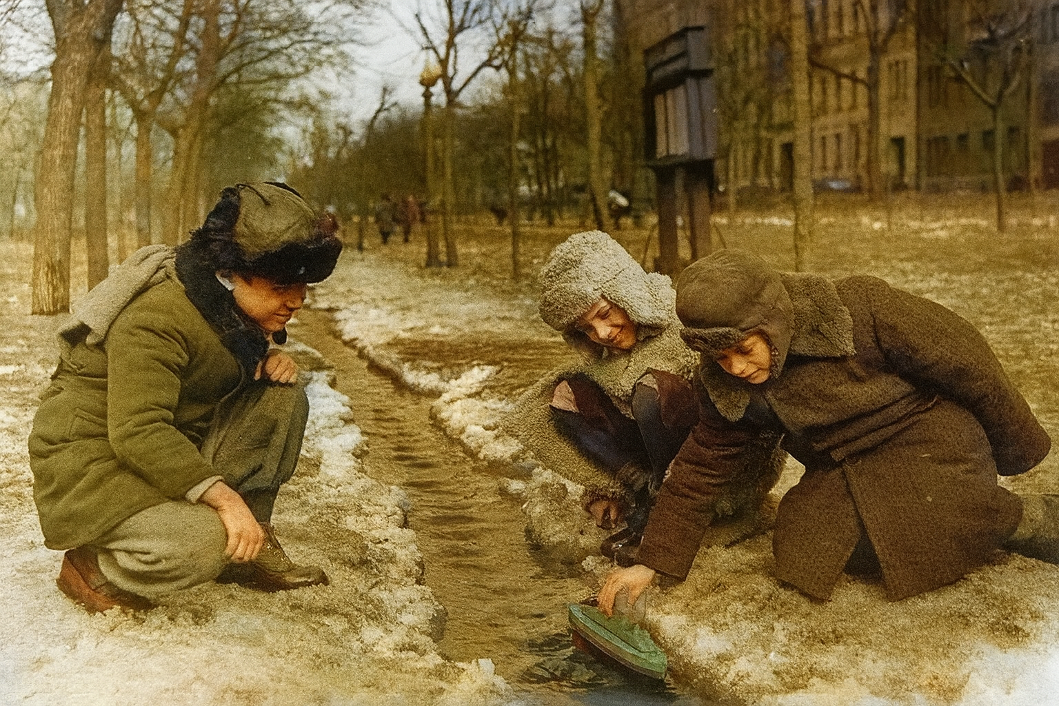 Moscow of the Past: Old 20th-Century Footage Colorized with AI. Part 3: Post-War and Late USSR - Series Photo history of the USSR, My, Moscow, Old Moscow, the USSR, Colorization, 20th century, Historical photo, Black and white photo, The photo, Film, Longpost