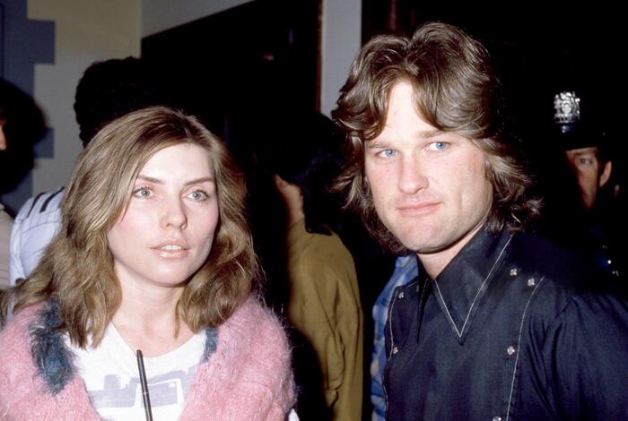 Американская певица Дебби Харри и американский актёр Курт Рассел, Нью-Йорк, июнь 1981 года. Фото Оскара Аболафии.