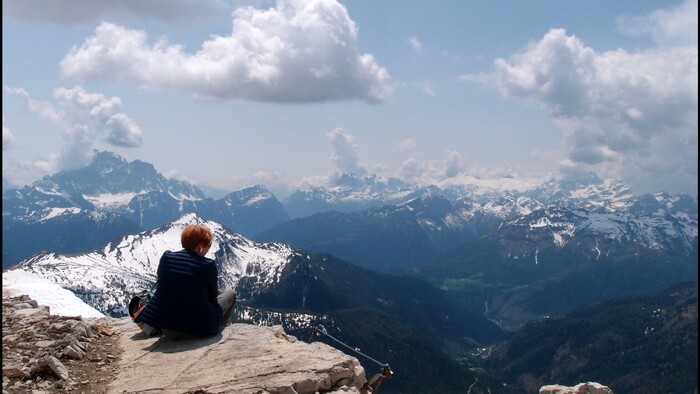 Альпы. Сижу на краешке земли...
