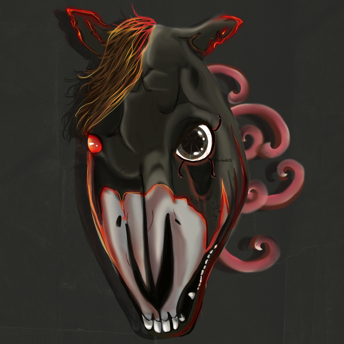 Вид 64 — персонаж сериала «Чужой: Земля» он встроен в глаз к этому коню