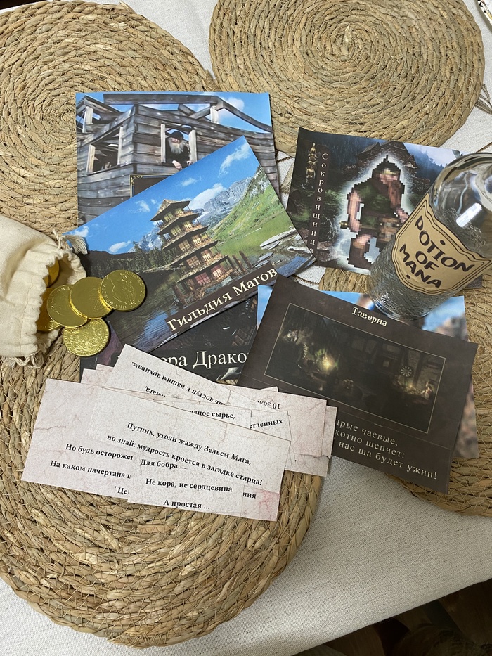 Реквизит для квеста. Просидела несколько часов в Вики по игре, чтобы все это сделать)))