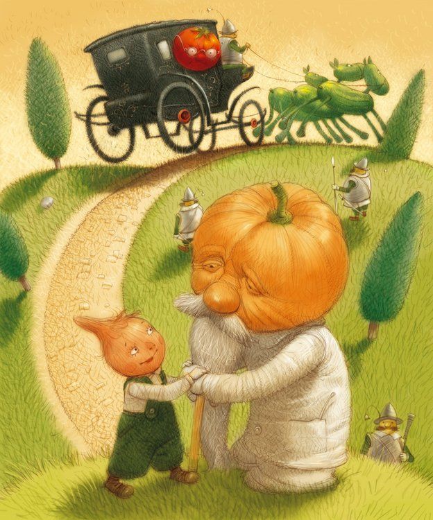 Кум Тыква. Иллюстрация Джаникян Арсена к сказке Д. Родари «Чиполлино». Фото с сайта <!--noindex--><a href="https://pikabu.ru/story/ovoshchi_tyikva_13345450?u=http%3A%2F%2Fpinterest.com&t=pinterest.com&h=2ff2c69448f2e8e1907ad321a6afe8f2b378d982" title="http://pinterest.com" target="_blank" rel="nofollow noopener">pinterest.com</a><!--/noindex-->.