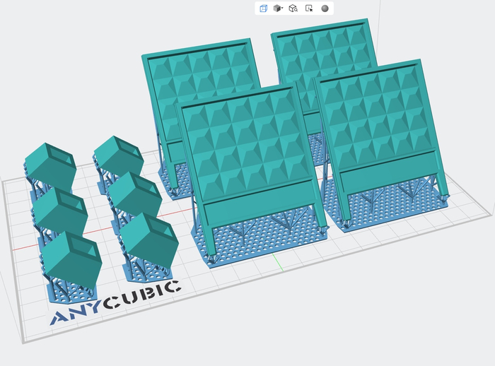 Рис. 6. Подготовка к 3D-печати элементов типового советского забора ПО2 в масштабе 1:43