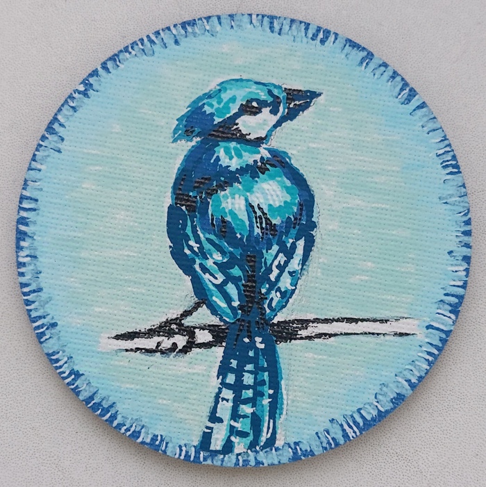 Рисунок акрилом на магнитике