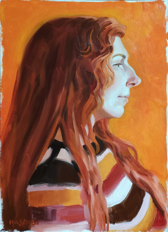 29,7х42 см, масло, картон