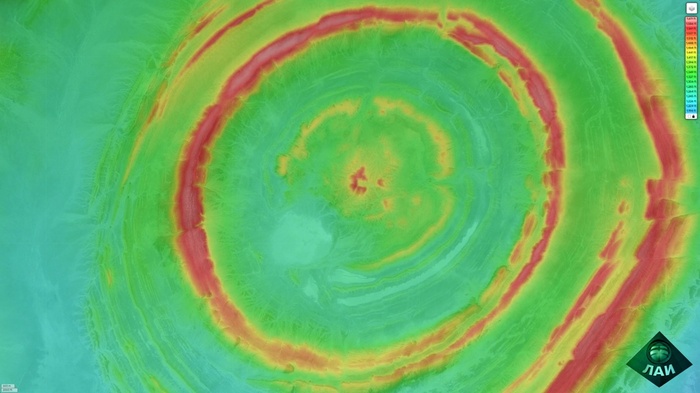 Тепловая карта Глаза Сахары. Найдите Канал =)