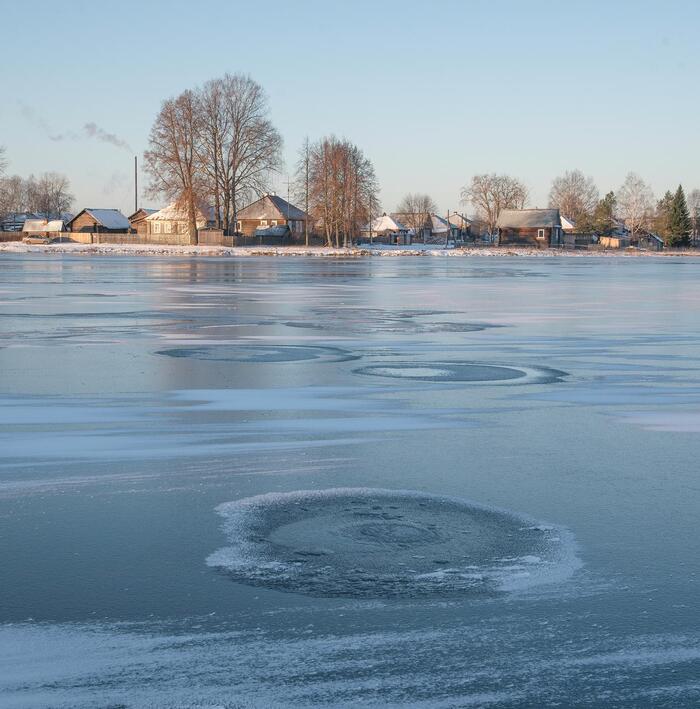 Первый лед в Климковке