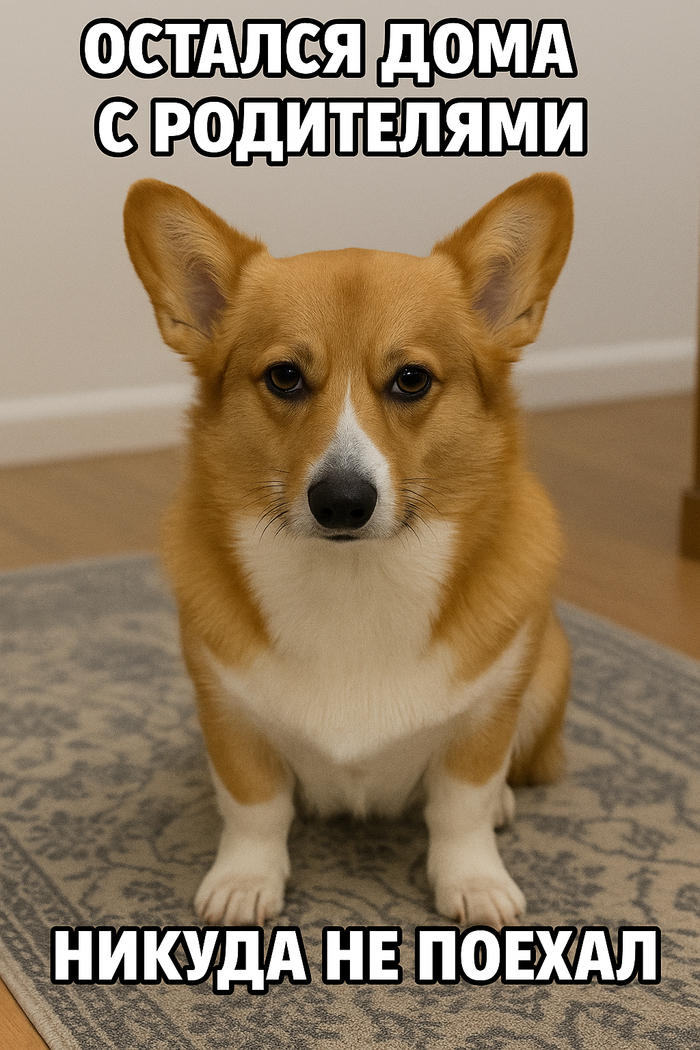 Остался дома с родителями: