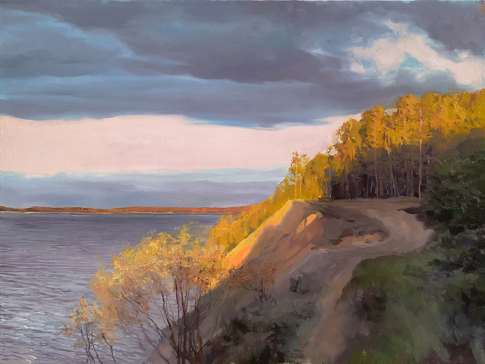 Берег близ Красной горки. Холст. Масло. 60х50