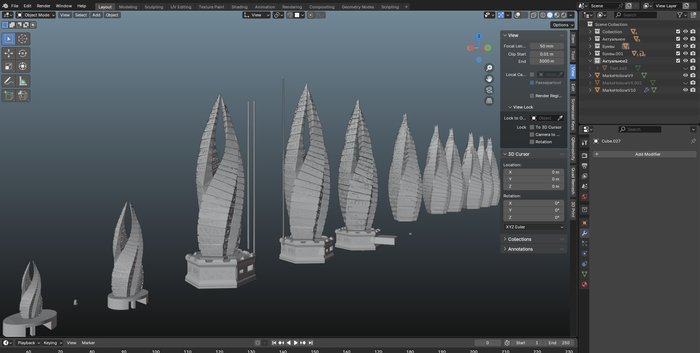 У меня было много версий обелиска