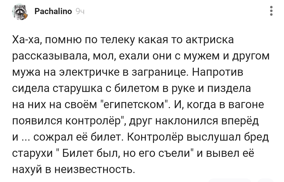 There was a ticket, but it was eaten... - Screenshot, Comments, Comments on Peekaboo, Supervisors, Tickets, Abroad, People, Actors and actresses, Husband, Mat