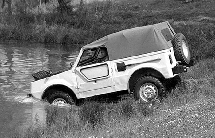 Амфибийная Нива на испытаниях