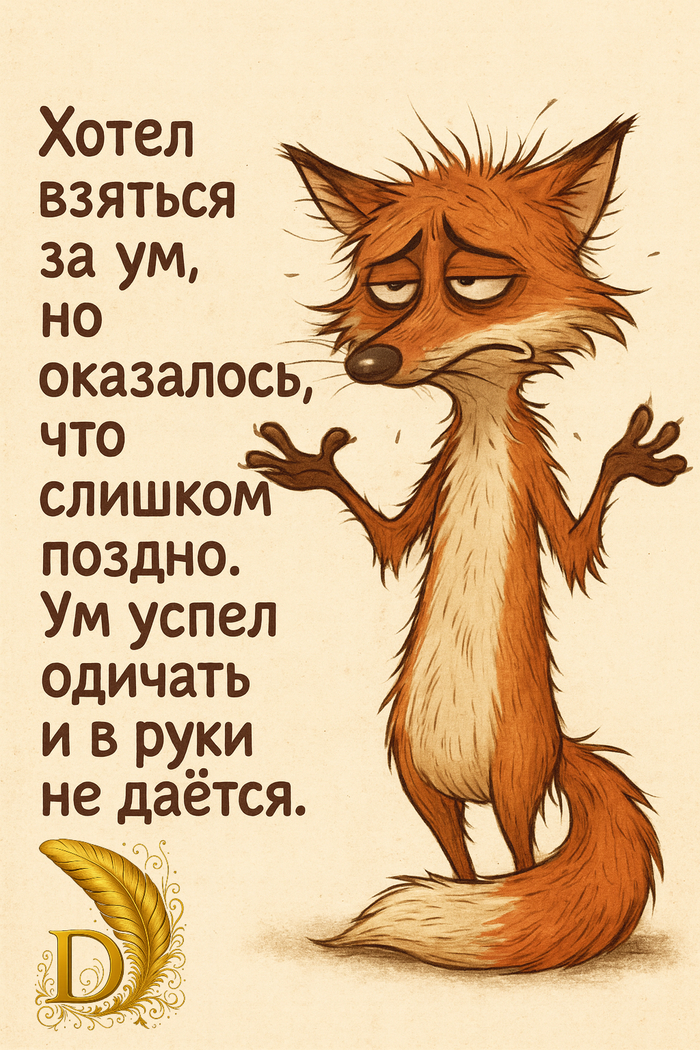 Истинная зрелость — это когда ты уже не ловишь ум, а слушаешь его издалека