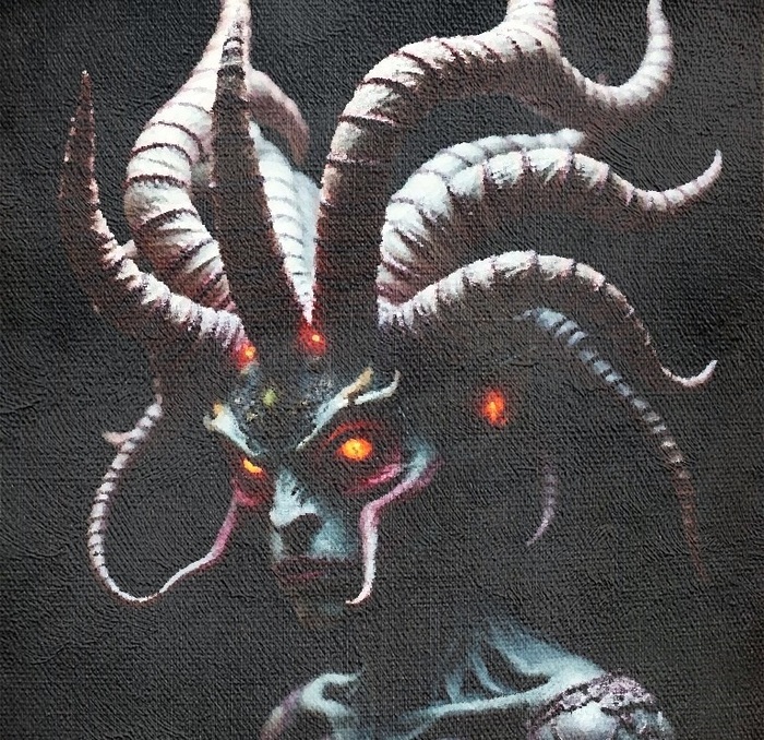 Картина "Оно уже идет за тобой ..." (масло, холст) 2018 год