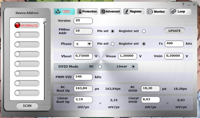 Выбираем режим на 5 фаз (5 PWM)