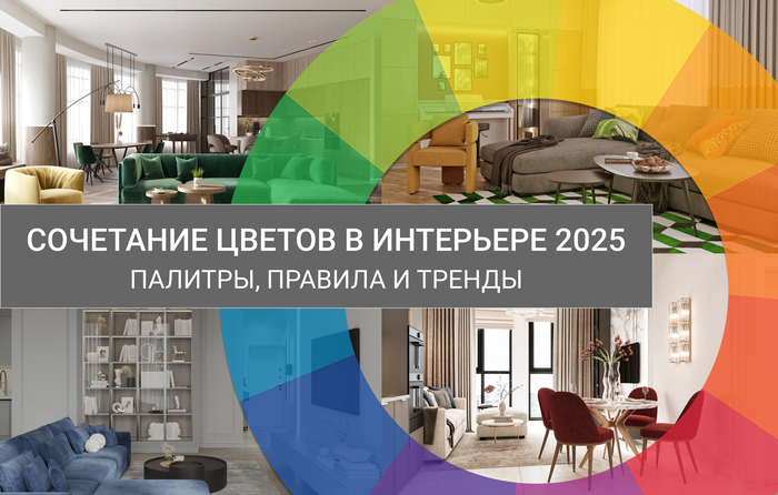 Какие цвета в интерьере сочетаются: тренды и готовые палитры