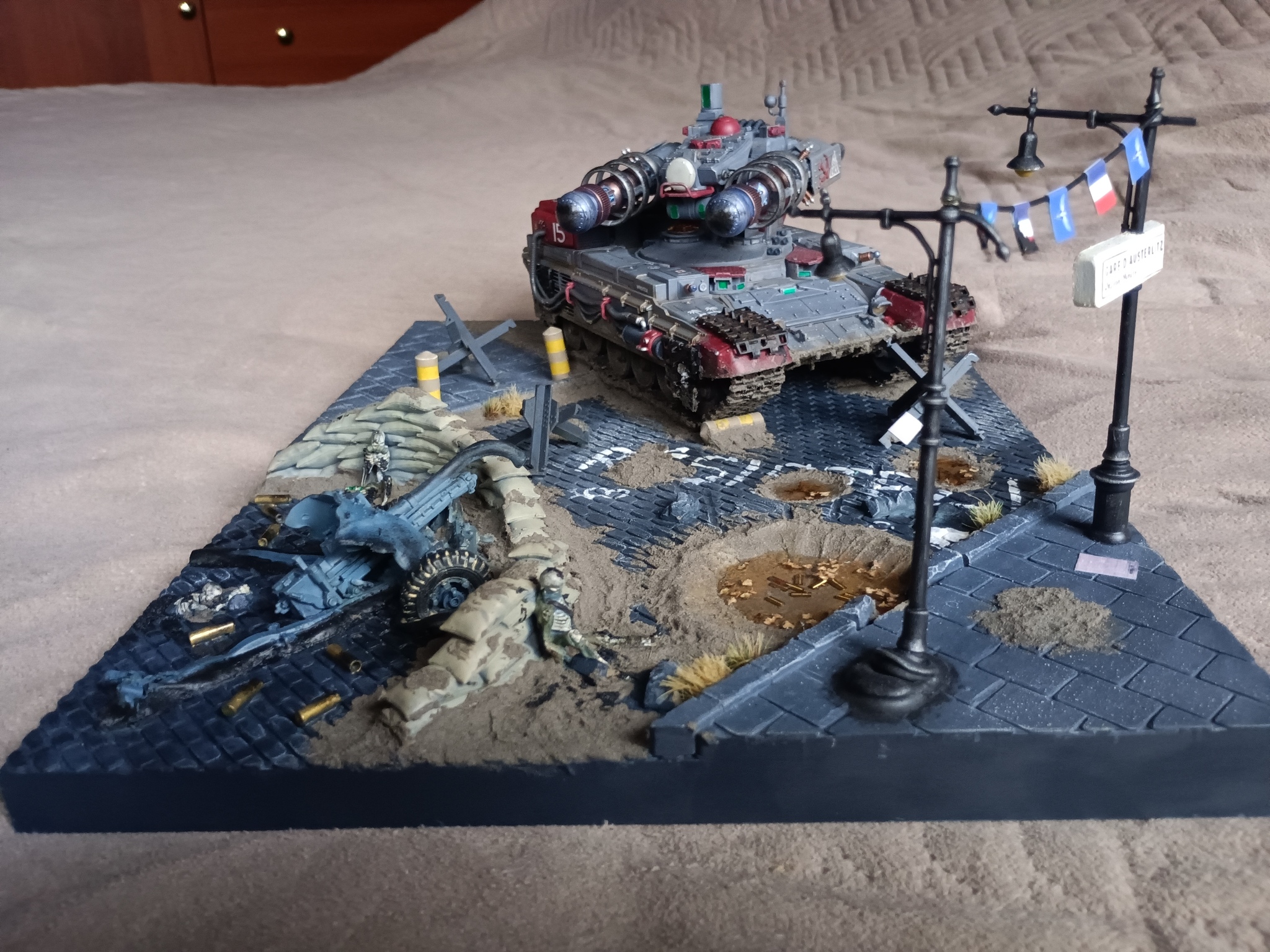 The electricians have arrived. (Photoshoot) - My, Longpost, Diorama, Red alert 2, Tanks, Tesla, Stand modeling