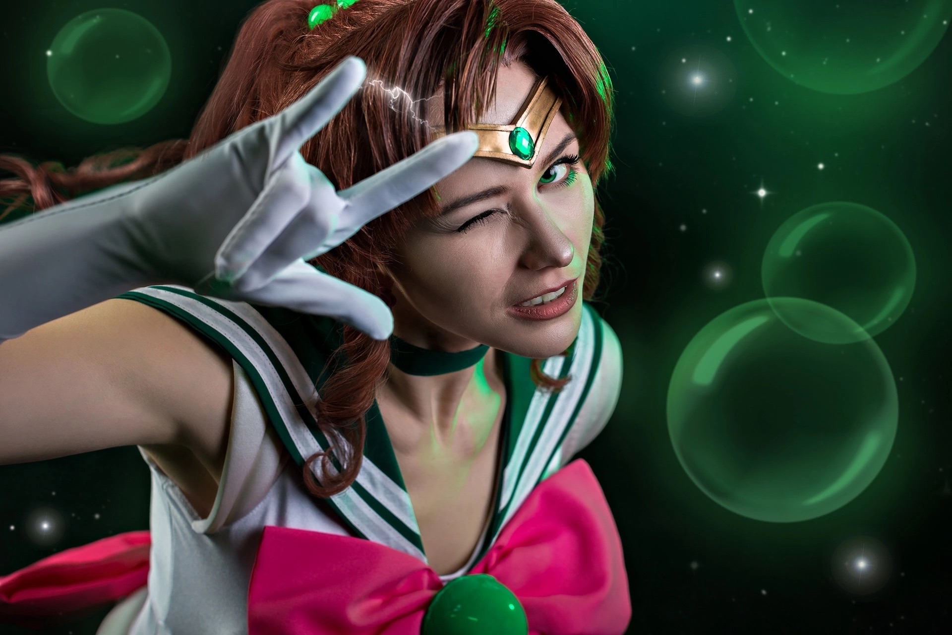 Сила Юпитера! Дай мне силу! - Моё, Косплей, Косплееры, Sailor Jupiter, С днем рождения, Sailor Moon, Молния, Фотосессия, Творчество, Аниме