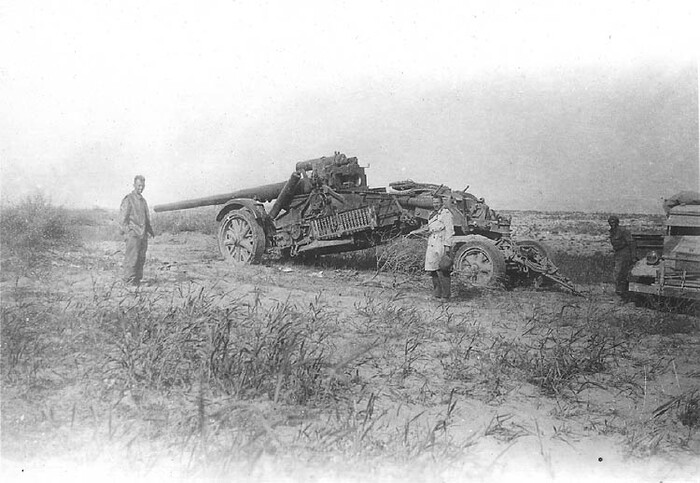 17 cm Kanone 18 в Африке