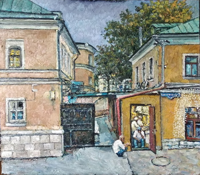 В Спасопесковском переулке труженики хинкальной